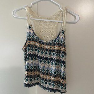 Sleeveless Top with Lace